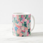 Pastel Colors Cat Camouflage Kaffeetasse (VorderseiteRechts)