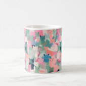 Pastel Colors Cat Camouflage Kaffeetasse (Mittel)