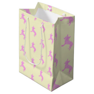 Pastel colors Chihuahua Paper Bag cute gift bag Mittlere Geschenktüte