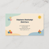 Pastel Colors - Child Care Visitenkarte (Vorderseite)