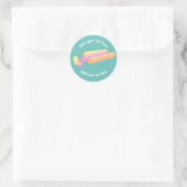 Pastel Colors Edinburgh Soft Rock Candy - eigener Runder Aufkleber (Tasche)