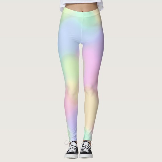 Pastel Colors Gradient Leggings (Vorderseite)
