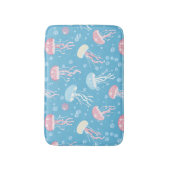 Pastel colors jellyfish pattern badematte (Vorderseite Vertikal)