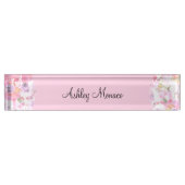 Pastel Colors Ladys Monogram Namensplakette (Vorderseite)