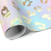 Pastel Colors Leopard Skin Bandana Geschenkpapier (Rolleneckpunkt)