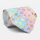 Pastel Colors Leopard Skin Bandana Krawatte (Gerollt)