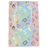 Pastel Colors Leopard Skin Bandana Mittlere Geschenktüte (Vorderseite)