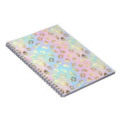 Pastel Colors Leopard Skin Bandana Notizblock (Rechte Seite)