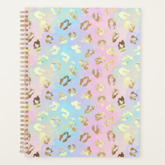 Pastel Colors Leopard Skin Bandana Planer (Vorderseite)
