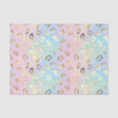 Pastel Colors Leopard Skin Bandana Seidenpapier (Vorderseite)