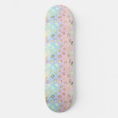 Pastel Colors Leopard Skin Bandana Skateboard (Vorderseite)