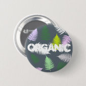 Pastel Colors Lucky Fern Button (Vorne & Hinten)