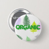 Pastel Colors Lucky Fern Button (Vorne & Hinten)