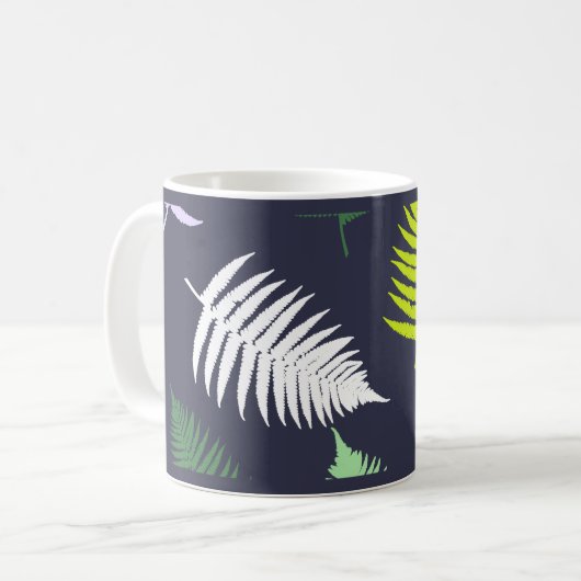 Pastel Colors Lucky Fern Kaffeetasse (Vorderseite Links)