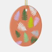 Pastel Colors Lucky Fern Keramik Ornament (Rechts)