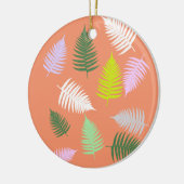 Pastel Colors Lucky Fern Keramik Ornament (Links)