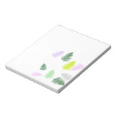 Pastel Colors Lucky Fern Notizblock (Rotiert)