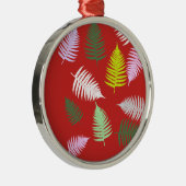 Pastel Colors Lucky Fern Ornament Aus Metall (Rechts)
