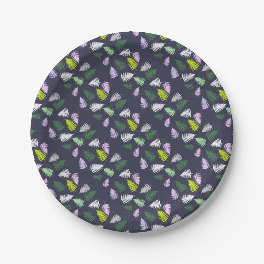 Pastel Colors Lucky Fern Pappteller (Vorderseite)