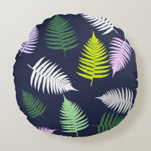 Pastel Colors Lucky Fern Rundes Kissen