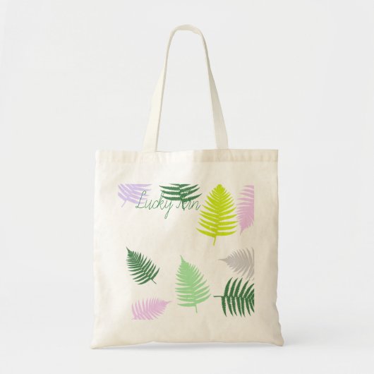 Pastel Colors Lucky Fern Tragetasche (Vorne)