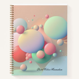 Pastel Colors Minimalismus-Notebook Notizblock