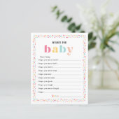 Pastel Colors Rainbow Baby Showwwings for Baby (Stehend Vorderseite)
