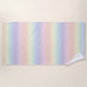 Pastel Colors Rainbow Beach Handtuch (Vorderseite)