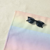 Pastel Colors Rainbow Beach Handtuch (Beispiel)