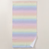 Pastel Colors Rainbow Beach Handtuch (Vorderseite)