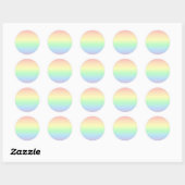 Pastel Colors Rainbow Stickers (Blatt)