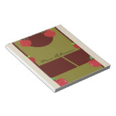 Pastel Colors Red Apples Notepad Notizblock (angewinkelt)