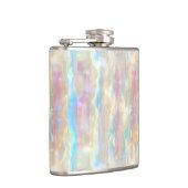 Pastel Colors Shimmering Iridescent Stripes Patter Flachmann (Rechts)