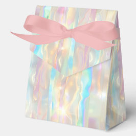Pastel Colors Shimmering Iridescent Stripes Patter Geschenkschachtel