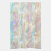 Pastel Colors Shimmering Iridescent Stripes Patter Geschirrtuch (Vertikal)