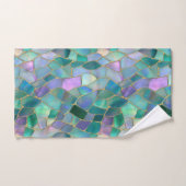 Pastel colors stained glass mosaic pattern badhandtuch set (Handtuch)