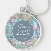 Pastel Colors Star Shimmer Abschluss Schlüsselanhä Schlüsselanhänger (Vorne)