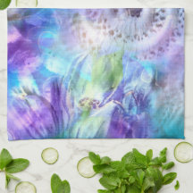 Pastel Colors Whimsical Abstrakt Blue Lila Green