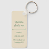 Pastel Colors with a Clearer Green Schlüsselanhänger (Rückseite)