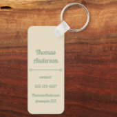 Pastel Colors with a Clearer Green Schlüsselanhänger (Rückseite)