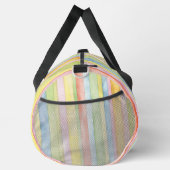 Pastel Colourful Watercolour Stripes Duffle Bag (Rechts)