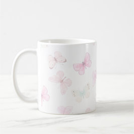 Pastel colours butterfly kaffeetasse