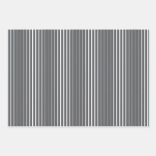 Pastel combination of Gray, Pink, Mint Stripes Geschenkpapier Set (Vorderseite 2)
