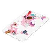 Pastel Comestics Weltkarte Magnet (Linke Seite)