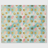 Pastel Confetti Glitzer Abstraktes Muster (2) Geschenkpapier (Flach)