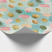 Pastel Confetti Glitzer Abstraktes Muster (2) Geschenkpapier (Ecke)