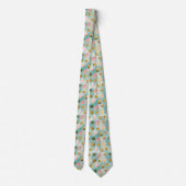 Pastel Confetti Glitzer Abstraktes Muster (2) Krawatte (Rückseite)