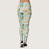 Pastel Confetti Glitzer Abstraktes Muster (2) Leggings (Rückseite)