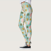 Pastel Confetti Glitzer Abstraktes Muster (2) Leggings (Links)