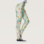 Pastel Confetti Glitzer Abstraktes Muster (2) Leggings (Rechts)